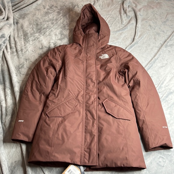 NWT The North Face Pilson Down Jacket Marron Purple Size Small - Picture 5 of 16